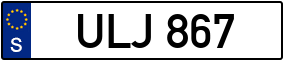 Trailer License Plate